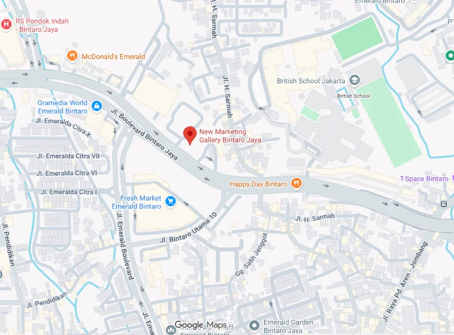 Bintaro Jaya Location Map
